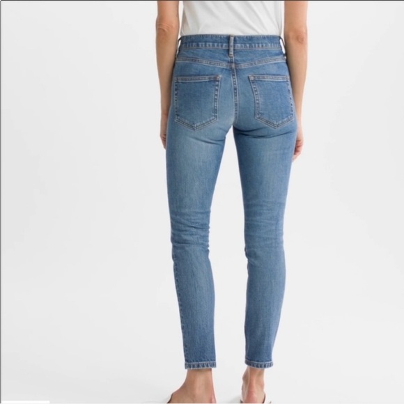 Everlane Mid-Rise Ankle Length Blue Denim Skinny Jeans Size 26 - Picture 2 of 12
